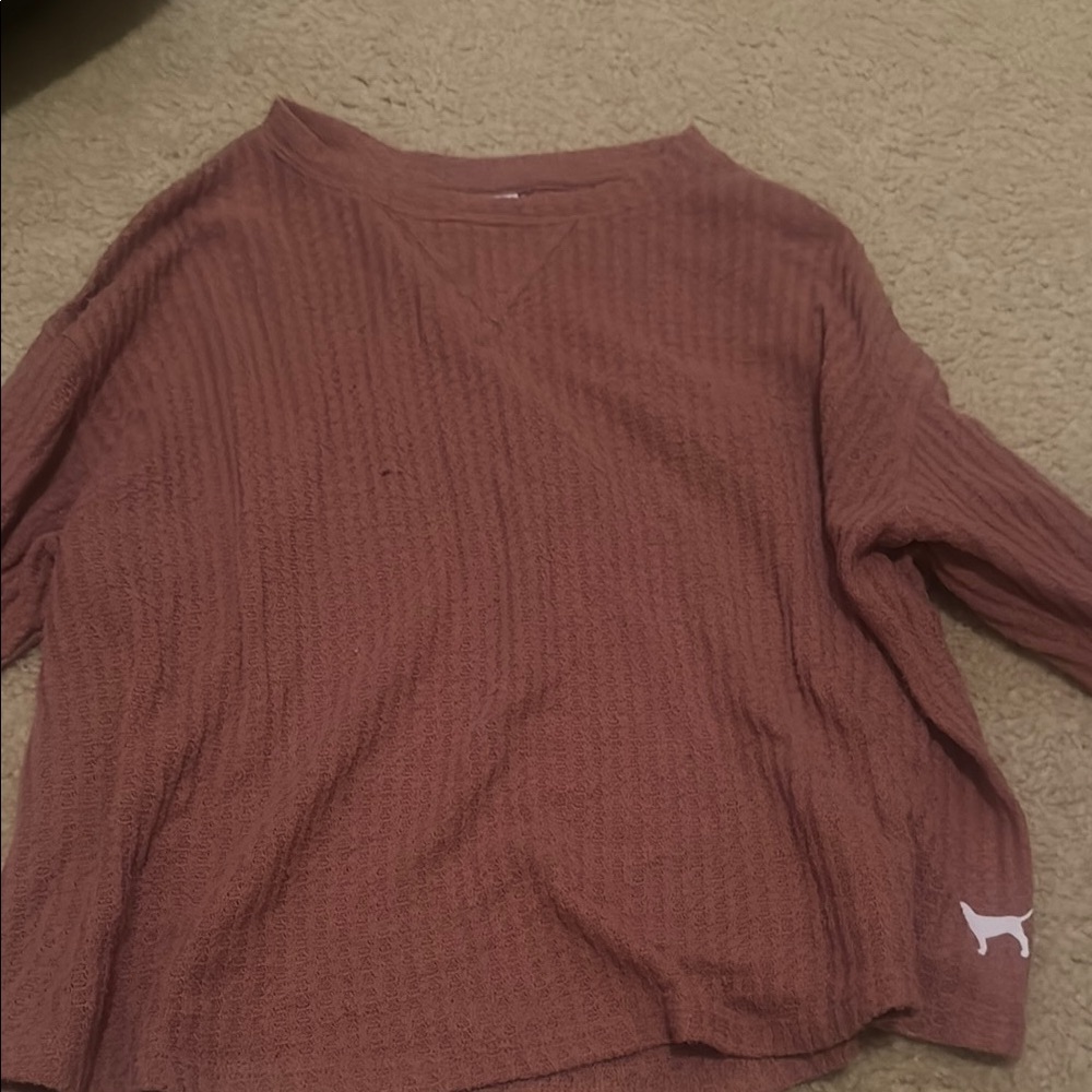 PINK Victoria's Secret Textured Knit Top